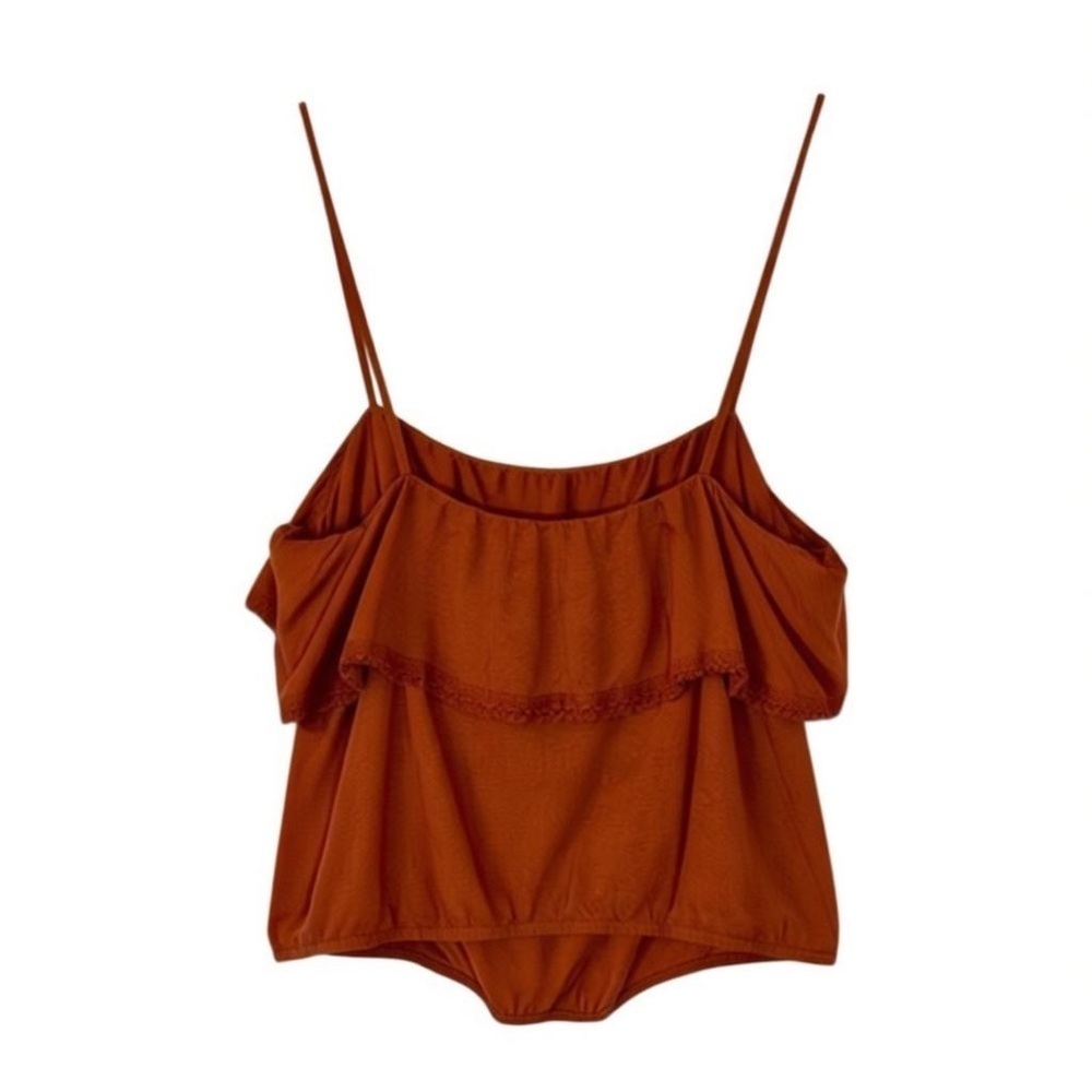 AMERICAN EAGLE | Women’s Redfish Orange Spaghetti Strap Cami Size Large